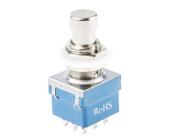 63-5145-31 RS PRO 3P CO Latching Push Button Switch, 12.2 (Dia.)mm, PCB 846-6736