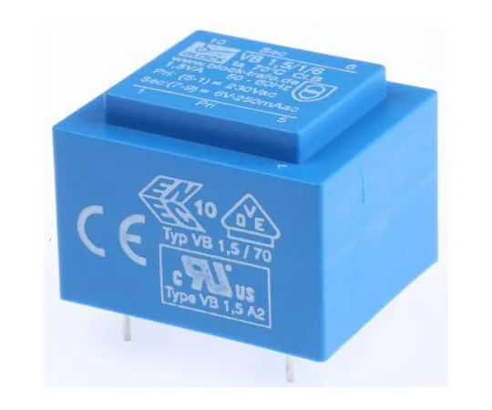 63-5033-27 6V ac 1 Output Through Hole PCB Transformer, 1.5VA VB 1,5/1/6