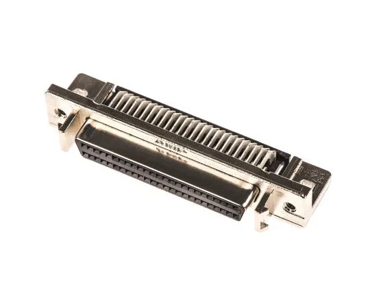 63-5018-19 TE Connectivity Amplimite .050 III Series, 50 Way Right Angle Through Hole PCB D-sub Connector Socket, 2.54mm Pitch, 5787082-5