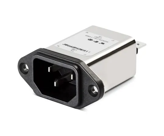 63-4945-82 Male C14 IEC Filter Panel Mount,Faston,Rated At 6A,250 V ac Operating Frequency 0 → 400Hz FN9222UZ-6-06