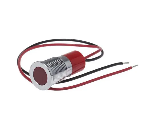 63-4985-91 RS PRO Red Indicator, 220 V ac, 14mm Mounting Hole Size, Lead Wires Termination, IP67 703-8958