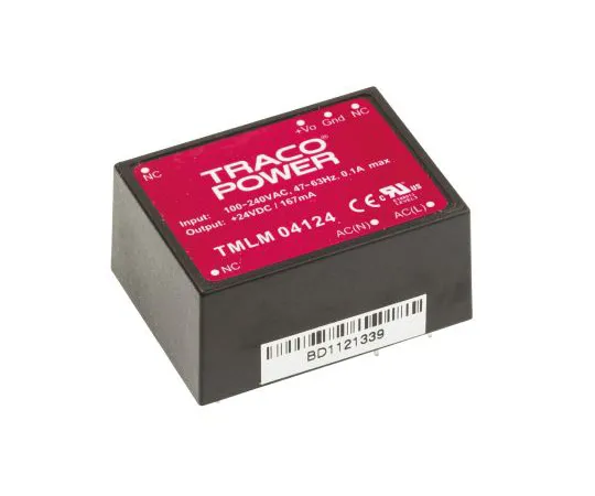 63-4988-48 TRACOPOWER 4W 1 Output Embedded Switch Mode Power Supply SMPS, 167mA, 24V dc Encapsulated TMLM 04124