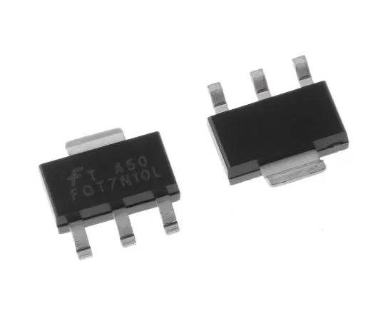 63-4936-34 FQT7N10LTF N-Channel MOSFET, 1.7 A, 100 V QFET, 3 + Tab-Pin SOT-223 ON Semiconductor FQT7N10LTF