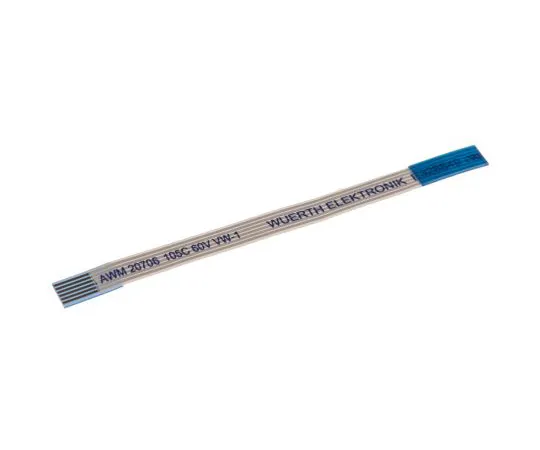 63-5077-73 Wurth Elektronik 6877 FFC Jumper Cable, 0.5mm Pitch, 6 Way, 50mm Cable Length, 500 mA, 60 V ac 687706050002