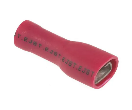 63-4965-21 JST FLVDDF Series Red Insulated Crimp Receptacle, 4.75 x 0.8mm, 0.25mm² to 1.65mm², 22AWG to 16AWG FLVDDF1.25-187A-8(S)(LF)