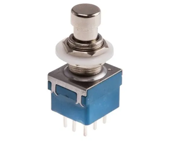 63-5145-32 RS Pro 3P CO Latching Push Button Switch, 12.2 (Dia.)mm, PCB 846-6745