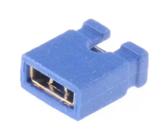 63-4940-25 ASSMANN WSW Jumper Female Straight Blue Open Top 2 Way 1 Row 2.54mm Pitch AKSPT/G BLUE