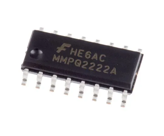 63-5121-82 ON Semi MMPQ2222A Quad NPN Transistor, 500 mA, 40 V, 16-Pin SOIC MMPQ2222A