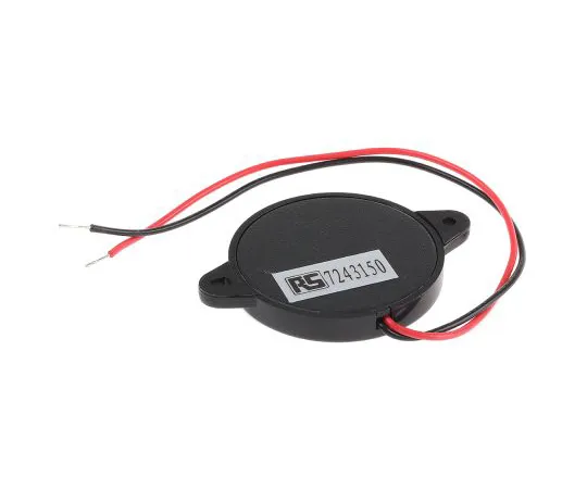 63-5026-20 RS PRO 88dB Panel Mount Square Wave External Piezo Buzzer 724-3150