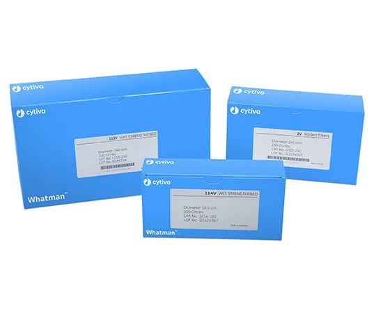 62-6175-52 Folded Filter Paper (Grade 114 V 185 mm) 1 Pack (Contains 100 Sheets) 1214-185