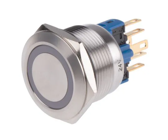 63-5125-58 RS PRO Single Pole Double Throw (SPDT) Momentary Red LED Push Button Switch, IP65, IP67, 22 (Dia.)mm, Panel Mount, 250V 811-8553