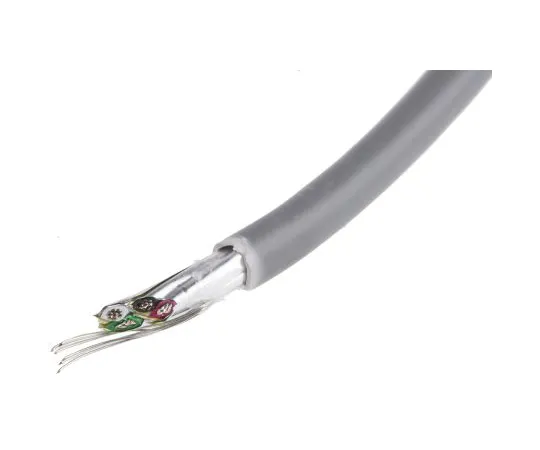 63-5126-59 RS PRO 2 Pair Aluminium Foil-PET Tape Multipair Industrial Cable(Euroclass Eca) Grey 100m 812-4690