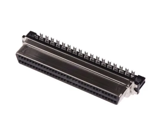 63-5041-50 TE Connectivity AMPLIMITE .050 III Series, Female 68 Pin Right Angle Cable Mount SCSI Connector 1.27mm Pitch, Crimp, 5749699-7