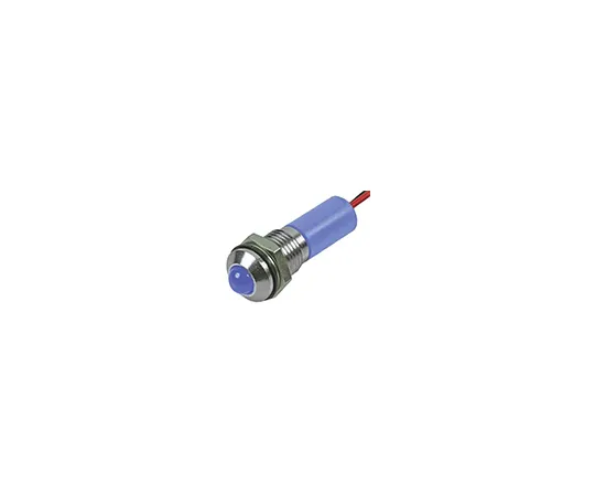 63-5022-38 RS PRO Blue Indicator, 12 V dc, 6mm Mounting Hole Size, Lead Wires Termination, IP67 722-7791