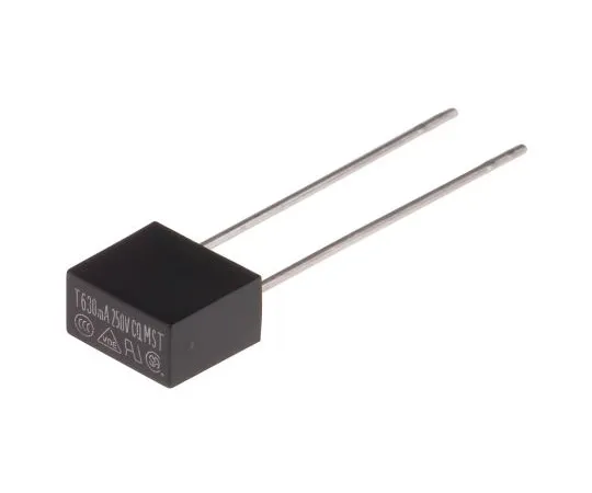 63-5081-89 RS PRO 630mA Radial T Non-Resettable Wire Ended F***, 250V 767-5036