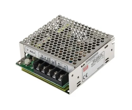 63-4941-73 Mean Well 25W Isolated DC-DC Converter Chassis Mount, Voltage in 19 → 36 V dc, Voltage out 24V dc SD-25B-24