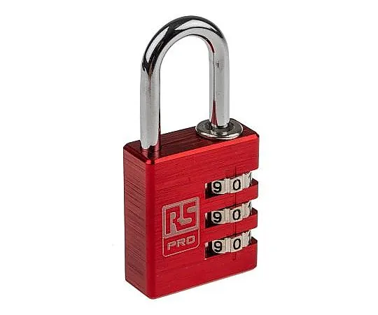 63-5095-68 RS PRO 30mm Aluminium Combination Padlock 781-6041