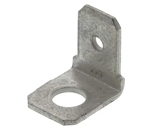 63-5014-17 TE Connectivity FASTON .250 Series , 90° Mount Angle Stud Mount Tab Terminal, 6.35 x 0.81mm Tin Plated 141879-2