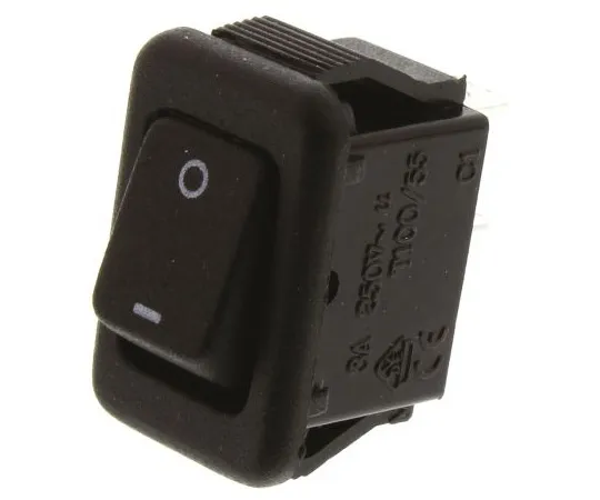 63-4987-96 ZF Single Pole Single Throw (SPST), Latching Rocker Switch Panel Mount PRK22J5EBBNN