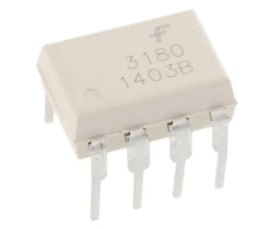 63-4936-55 ON Semiconductor, FOD3180 DC Input MOSFET Output Optocoupler, Through Hole, 8-Pin DIP FOD3180