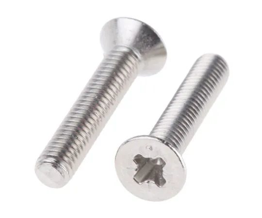63-5173-65 RS Pro, M3 Countersunk Head, 8mm Steel Pozidriv Bright Zinc Plated0.5 908-7481
