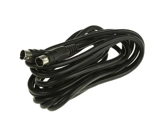 63-5047-48 3m 4-Pin Male Mini-DIN to 4-Pin Male Mini-DIN Black SVHS Audio Video Cable Assembly 742-4270