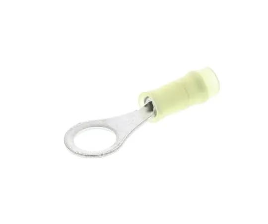 63-4948-15 TE Connectivity PIDG Series Insulated Crimp Ring Terminal, M4 Stud Size, 0.1mm² to 0.4mm² Wire Size, Yellow 323916
