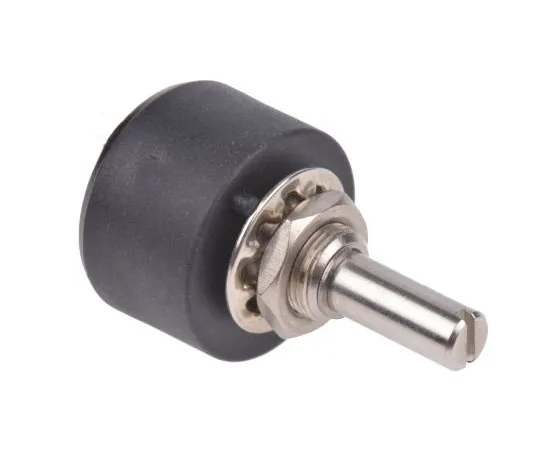 63-5142-45 RS Pro 1 Gang Rotary Wirewound Potentiometer with a 6.35 mm Dia. Shaft, 5kΩ, ±10%, 1W, Linear 842-7024