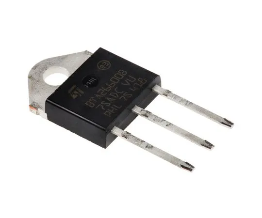 63-5004-13 BTA26-600BRG 25A, 600V, TRIAC, Gate Trigger 1.3V 100mA, 3-pin, Through Hole, TOP3 STMicroelectronics BTA26-600BRG