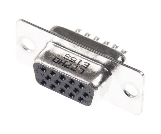 63-4969-74 Amphenol HD Series Panel Mount, 15 Pin D-sub Connector Socket, Shell Size E High Density L77HDE15S