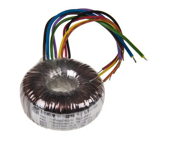 63-4937-49 2 Output Toroidal Transformer, 30VA, 2 x 12V ac 671-9078