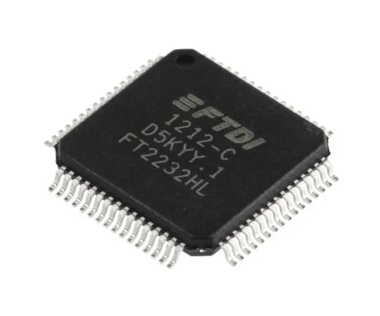 63-4963-19 FTDI Chip Dual-Channel, LQFP UART Interface RS232, RS422, RS485 480Mbit/s, 64-Pin FT2232HL FT2232HL