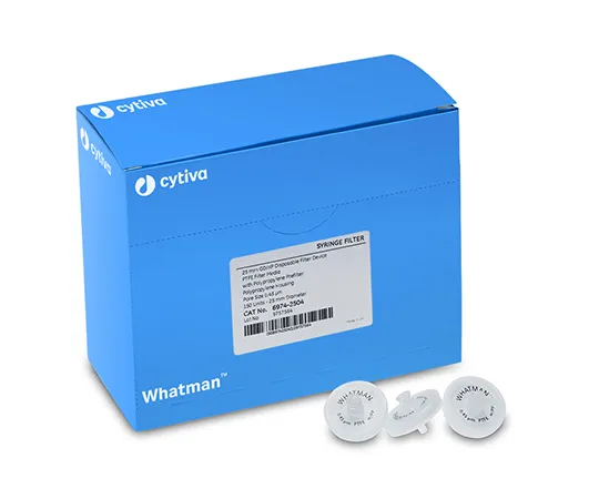 62-6180-79 25 mm GD/XP Syringe Filter (PTFE 0.45 μm) 1 Pack (150 Pieces) 6974-2504