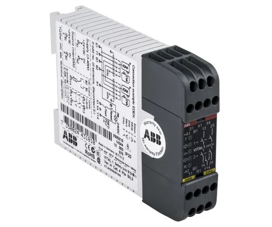 63-5034-67 ABB Vital 24 V dc Safety Relay With 2 Safety Contacts 2TLA020052R1000