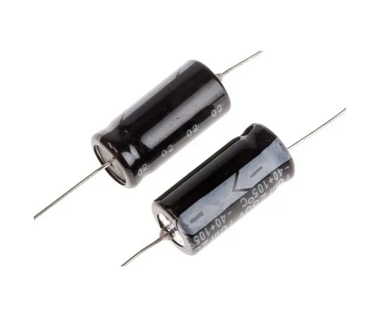 63-4989-85 RS PRO 10μF 250V dc Aluminium Electrolytic Capacitor, Through Hole 10 (Dia.) x 21mm +105°C 10mm 21mm 707-6414