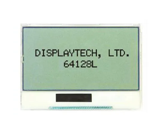 63-5001-93 Displaytech 64128L FC BW-3 Graphic LCD Display, White on Black, Transflective 64128L FC BW-3