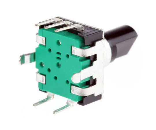 63-5038-21 Bourns 24 Pulse Incremental Mechanical Rotary Encoder with a 6 mm Flat Shaft (Not Indexed), Through Hole PEC12R-4220F-S0024