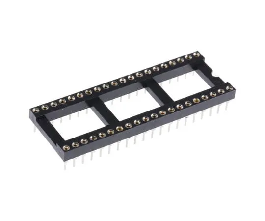 63-4940-52 ASSMANN WSW 2.54mm Pitch Vertical 40 Way, Through Hole Turned Pin Open Frame IC Dip Socket, 3A AR 40 HZL-TT