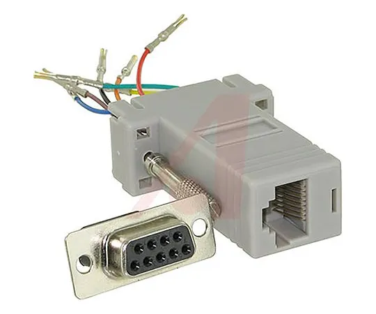 63-5162-67 Cinch Connectors DB9, RJ45 D-Sub Modular Adapter Kit, 1 (RJ45) Port 40-9538F