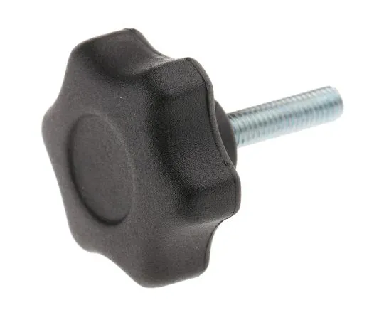 63-6565-04 RS PRO Black Multiple Lobes Clamping Knob, M6 161-155
