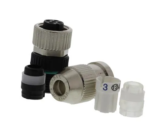 63-4988-91 Harting Harax M12 Series M12 Cable Mount Connector, 4 contacts Socket 21031112405