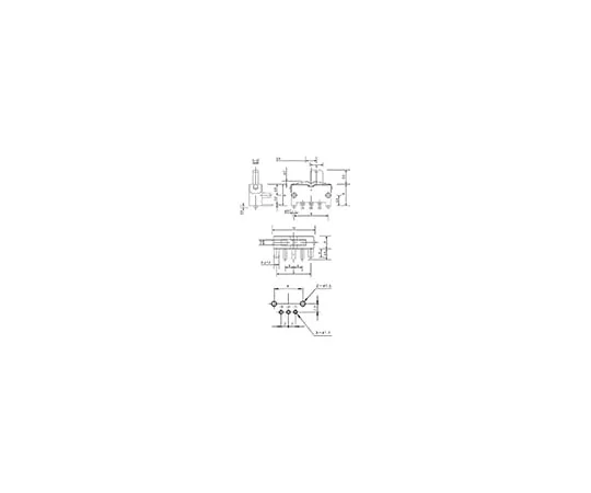 63-5076-01 Slide Switch Single Pole Double Throw (SPDT) 300 mA @ 30 V dc MFS101D-6-Z