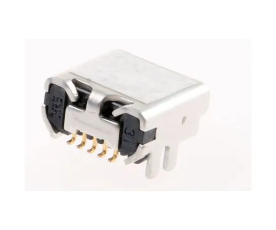 63-5087-89 Hirose UX60 Series, Right Angle, Through Hole Mount, Version 2.0 Type B Mini USB Connector, Receptacle UX60SC-MB-5S8(80)