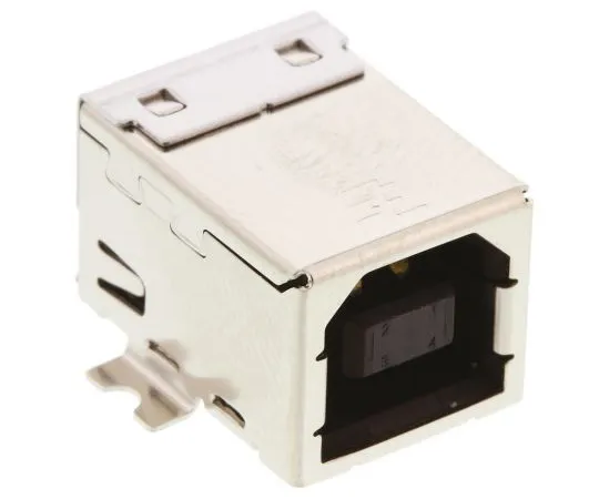 63-5013-67 TE Connectivity 1 Port Right Angle Surface Mount Female Type B USB Connector, 30 V ac, 1A 1-1734346-1