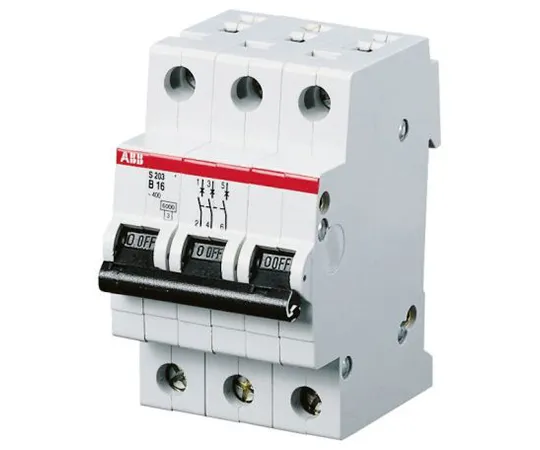 63-5050-32 ABB System M Pro S200 MCB Mini Circuit Breaker 4P, 63 A, 6 kA, Curve B S204-B63