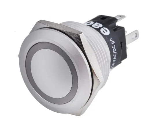 63-5124-68 EAO Single Pole Double Throw (SPDT) Momentary Green LED Push Button Switch, IP65, IP67, 22 (Dia.)mm, Panel Mount, 24V 82-6551.1134