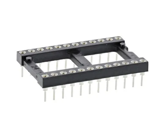 63-4983-22 Preci-Dip 2.54mm Pitch Vertical 24 Way, Through Hole Turned Pin Open Frame IC Dip Socket, 1A 110-87-624-41-001101
