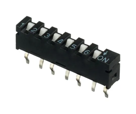 63-5159-14 6 Way PCB SIP Switch SPST SIP-06TV
