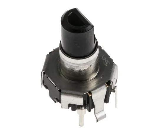 63-5030-22 Alps Alpine 15 Pulse Incremental Mechanical Rotary Encoder with a 5.975 mm Flat Shaft (Not Indexed), Through Hole EC12D1524403