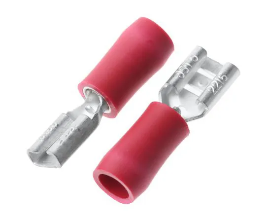 63-4964-70 JST FVDDF Series Red Insulated Crimp Receptacle, 4.75 x 0.5mm, 0.25mm² to 1.65mm², 22AWG to 16AWG FVDDF1.25-187A-5(S)(LF)
